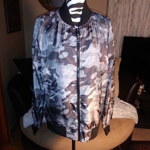 Seduka Mens Satin Bomber Jacket